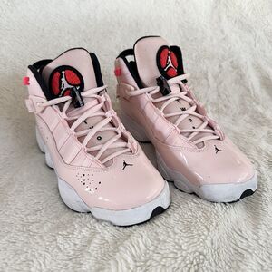 Nike Air Jordan 6 Rings Atmosphere Pink Kids Youth Size US 6.5 Shoes